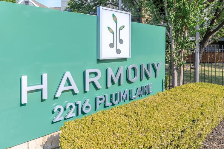 Arlington apartments for rent - image - Harmony Apartments - Sign Board.jpg