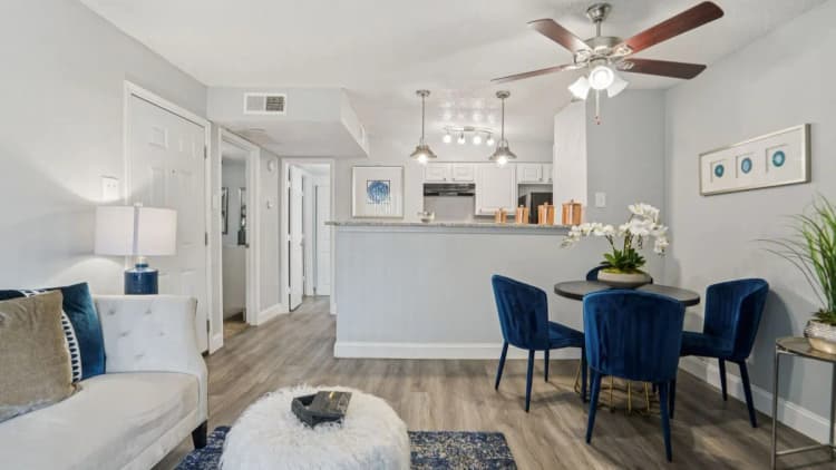 Arlington apartments for rent - image - Biltmore Apartments - Living room & Kitchen.webp