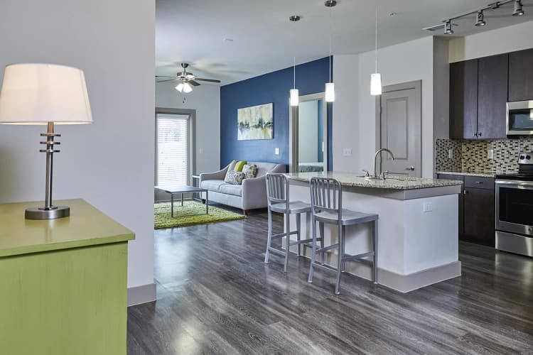 Arlington apartments for rent - image - 404 Border - Kitchen & Living room.jpg