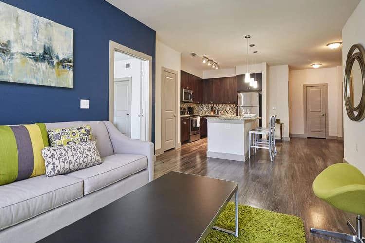 Arlington apartments for rent - image - 404 Border - Living room & Kitchen.jpg