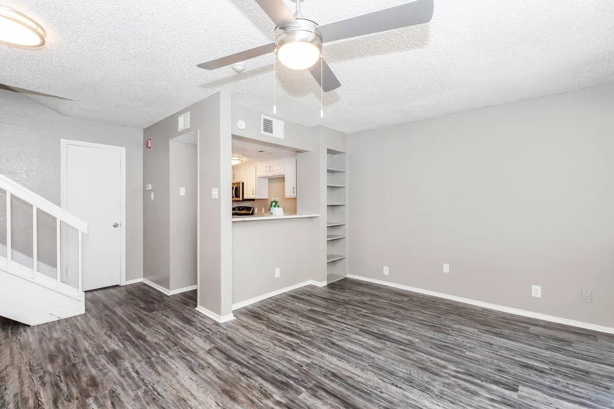 Arlington apartments for rent - image - Fielder Crossing - Living room & Kitchen 1.jpg
