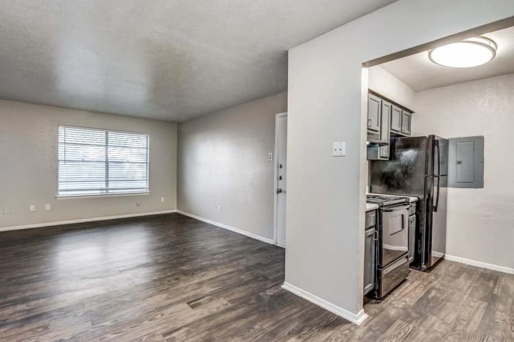 Arlington apartments for rent - image - Oakmont Apartment Homes - Kitchen & Living room.jpg